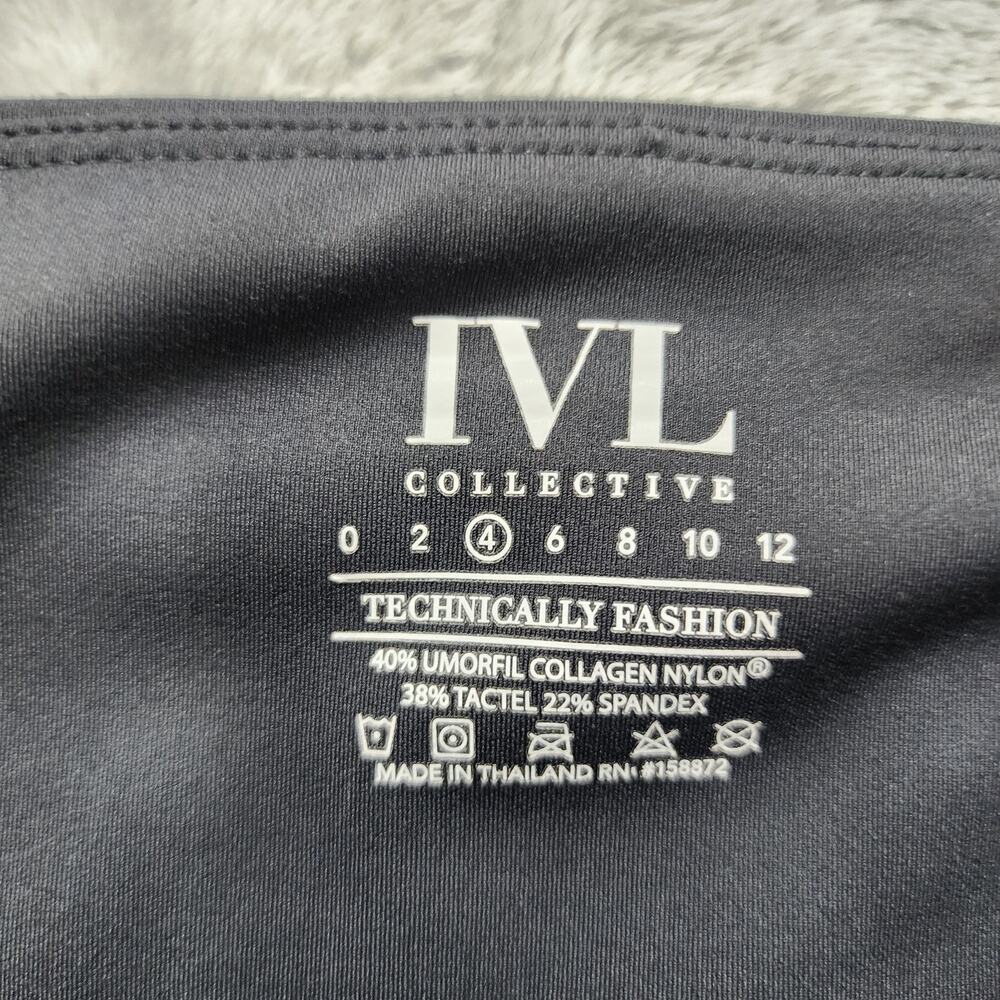IVL Collective Leggings Womens 4 Black Everyday Sculpted Pull On Ankle Yoga Gym - Picture 4 of 9